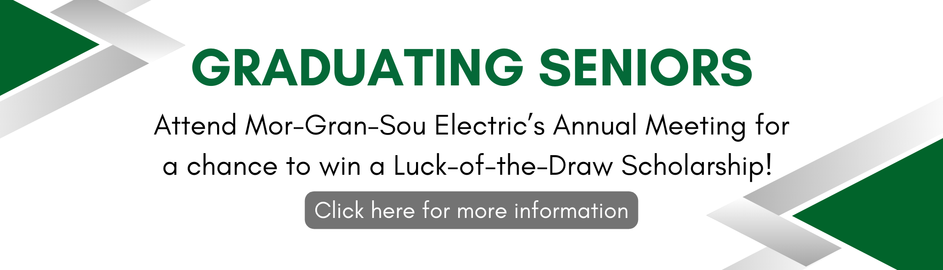 Luck of the draw scholarship banner