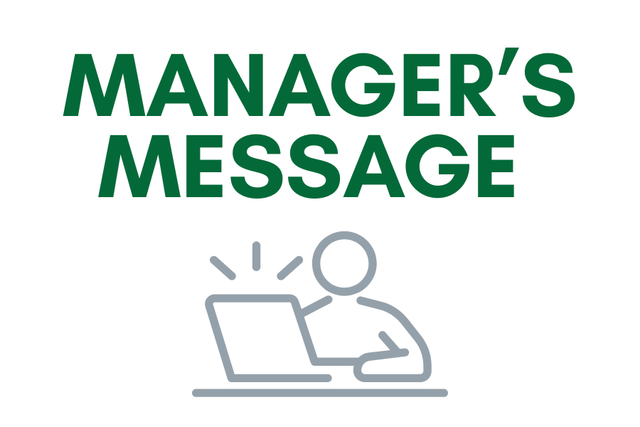 Manager's Message