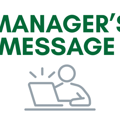 Manager's Message